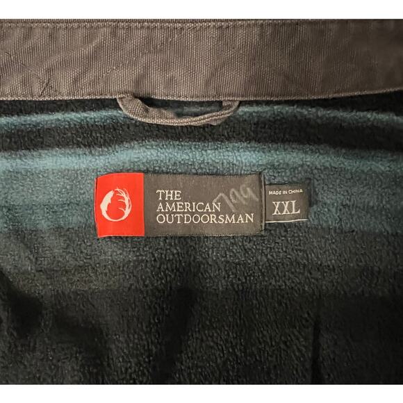 The American Outdoorsman Size XXL Grey Fleece Lined Canvas Shacket - Picture 3 of 6